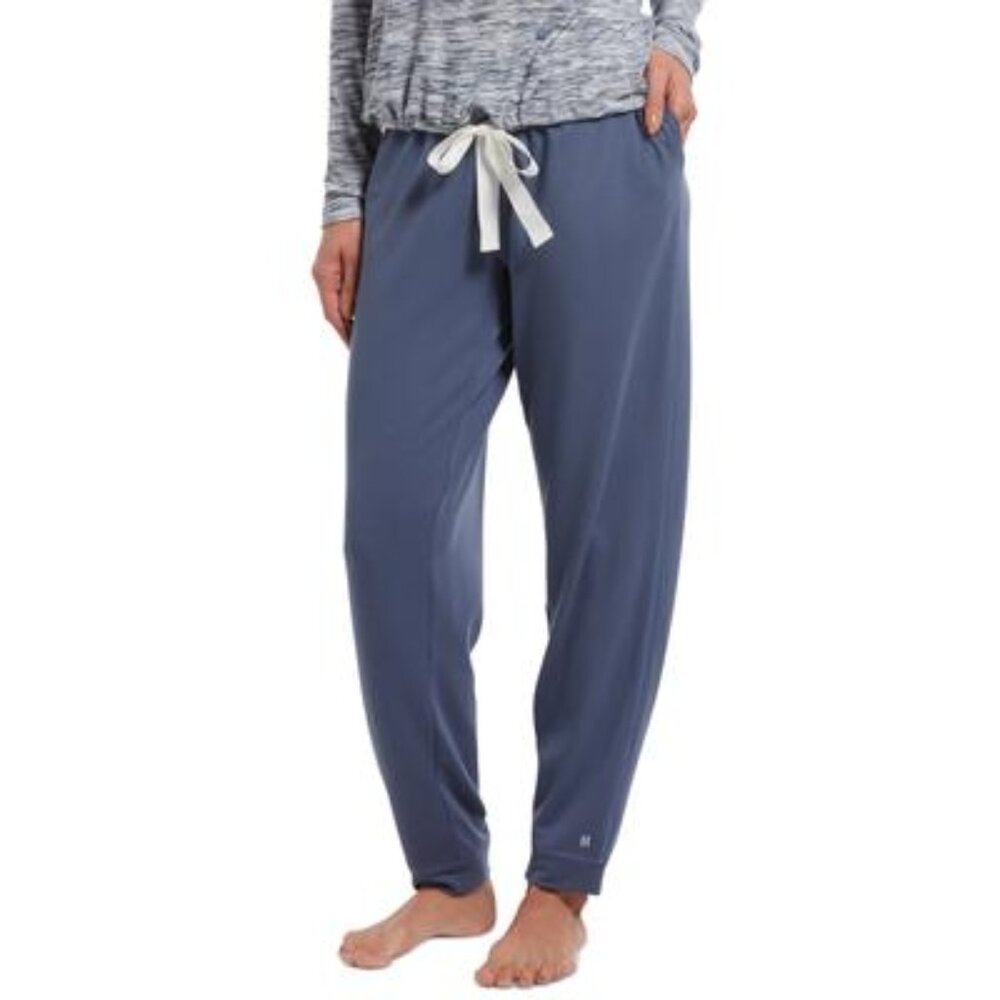 #793 Hue Plus Size French Terry Cuffed Lounge Pant - Vintage Indigo
